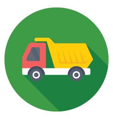  Kamyon vektör simgesini boşalt