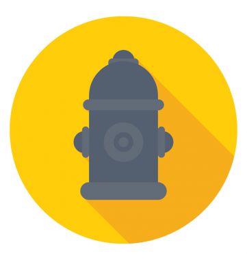  yangın hidrant vektör simgesi