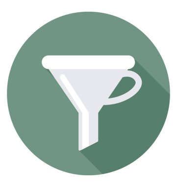  Filtre huni vektör simgesi