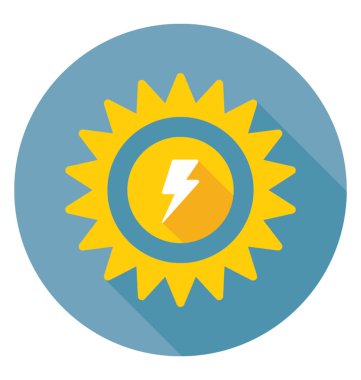 Güneş enerjisi vektör simgesi