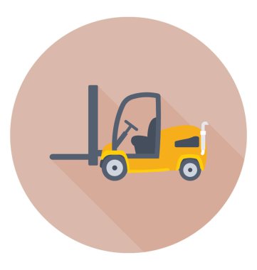  Forklift kamyon vektör simgesi