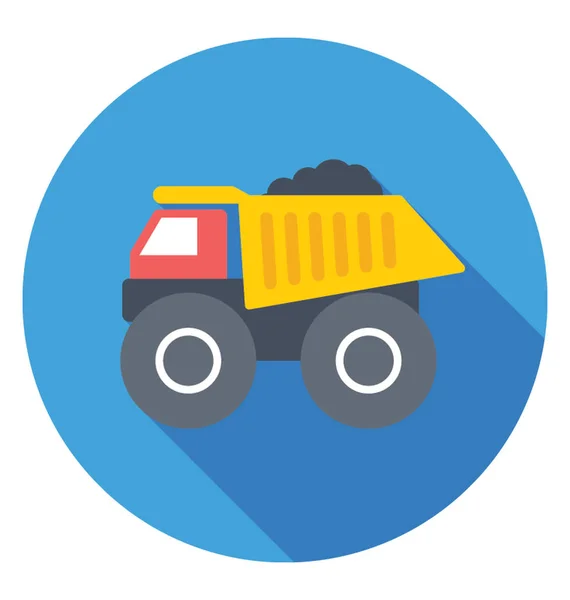 Dump truck vector icoon — Stockvector