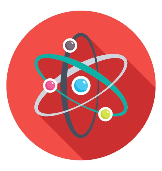 Ícono del vector átomo de neutrones — Archivo Imágenes Vectoriales