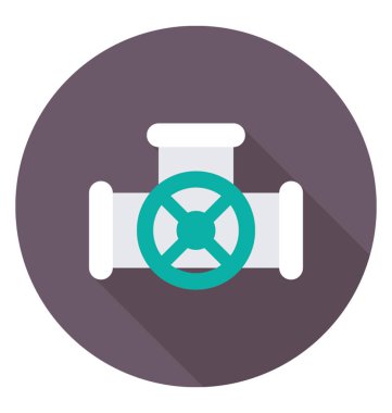  Gaz boru hattı vektör simgesi