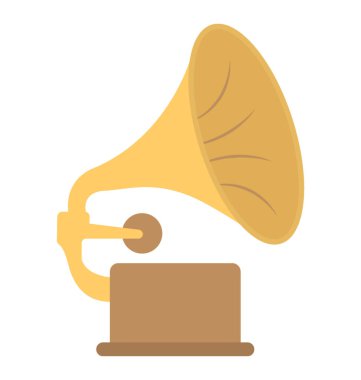  gramofon vektör simgesi
