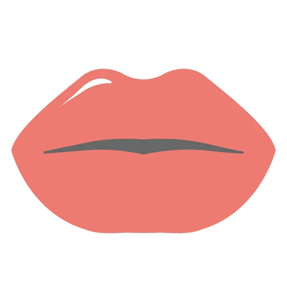 Lips Vector Icon — Stock Vector