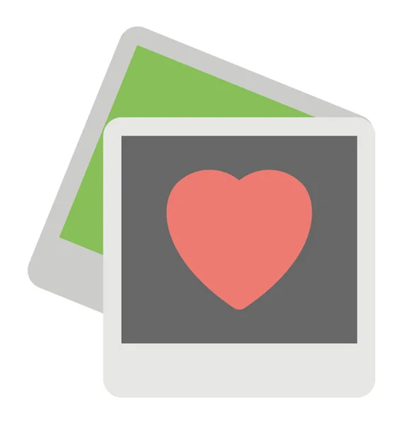 Icône de vecteur de carte de Valentine — Image vectorielle