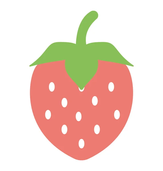 Erdbeer-Vektorsymbol — Stockvektor