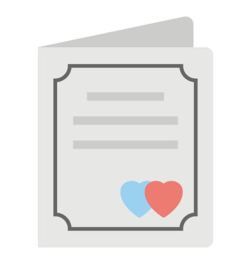  Tebrik kartı vektör simgesi