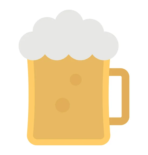 Beer Mug Vector Icon — Stock Vector