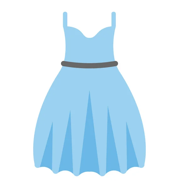 Vestido de novia Vector icono — Vector de stock