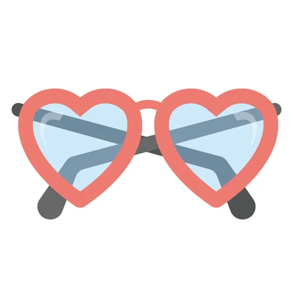 Corazón en forma de gafas Vector icono — Archivo Imágenes Vectoriales