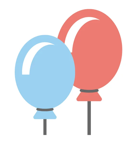 Globos de fiesta Vector Icono — Archivo Imágenes Vectoriales