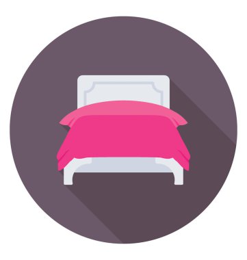  Kral Yatak vektör simgesi