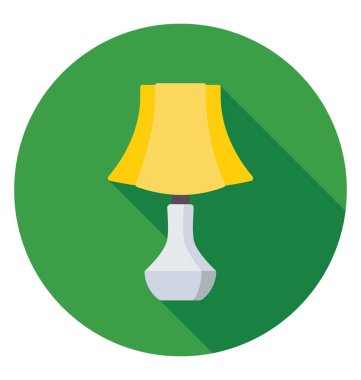 Başucu lamba vektör simgesi