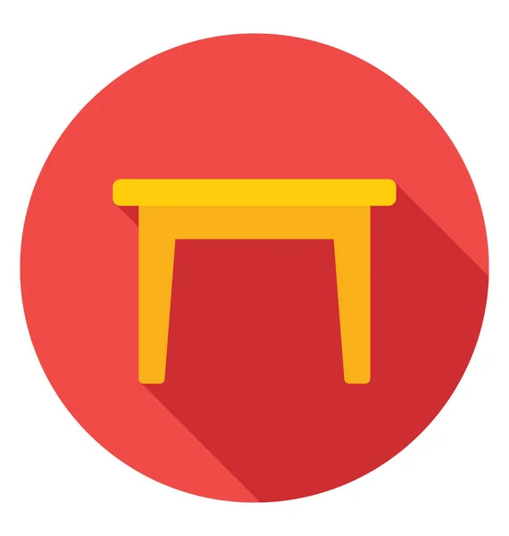 Coffee Table Vector Icon — Stock Vector
