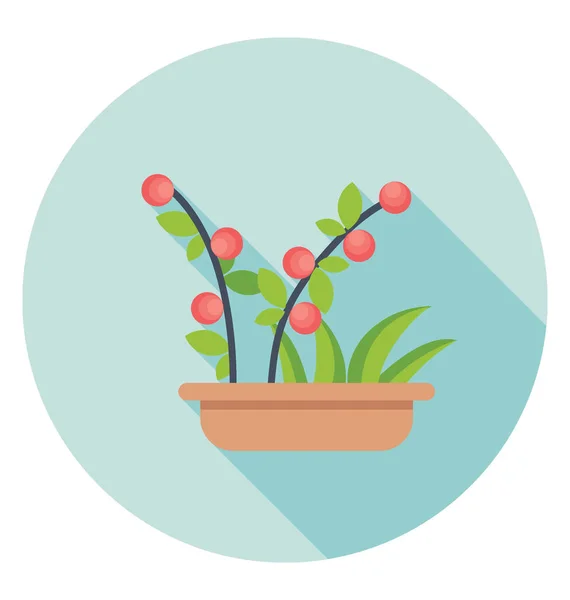 Planta en maceta Vector Icono — Vector de stock