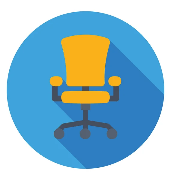 Krzesło obrotowe wektor ikona — Wektor stockowy