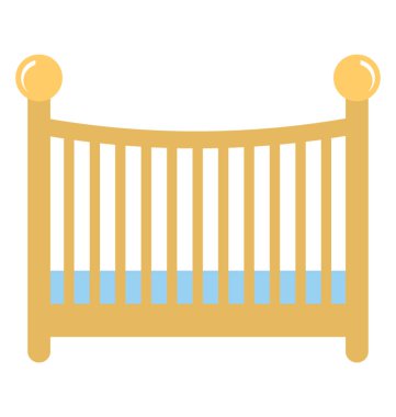  bebek yatağı vektör simgesi