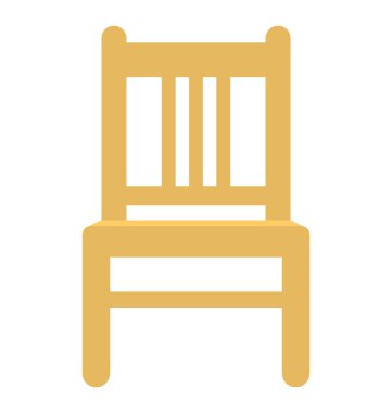  Sandalye vektör simgesi