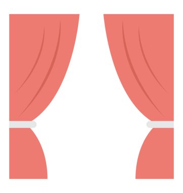  Perdeleri vektör simgesi