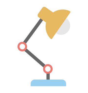  Masa lambası vektör simgesi