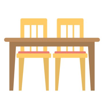  Yemek Masası vektör simgesi