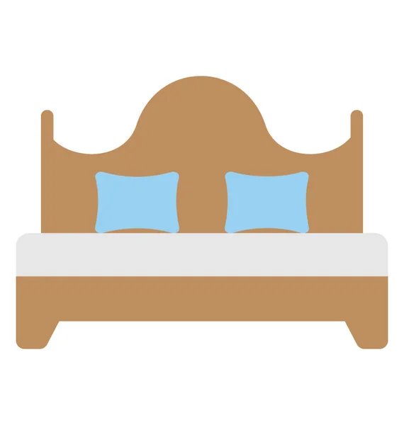 Icon Векторный кровать Кинг-сайз — стоковый вектор
