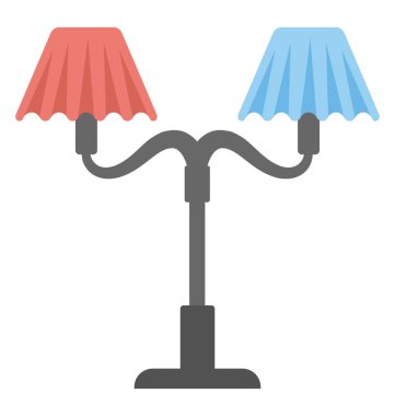  Başucu lamba vektör simgesi