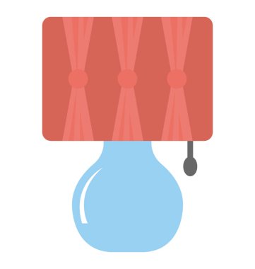  Başucu lamba vektör simgesi
