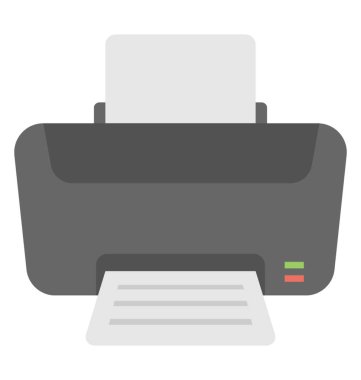  Yazıcı vektör simgesi