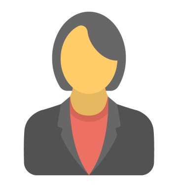  İşkadını vektör simgesi