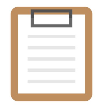  Pano Not vektör simgesi