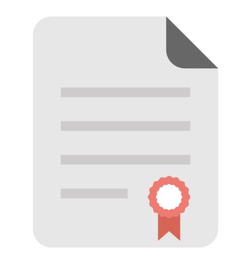  Sertifika Vektörü Simgesi