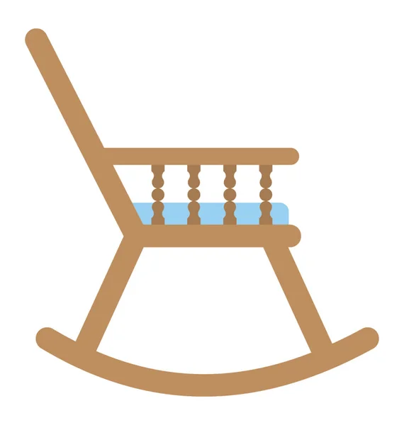 Cadeira de balanço Vector Icon —  Vetores de Stock