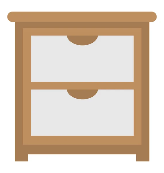 Chest of Drawers Vector Icon — Stock Vector