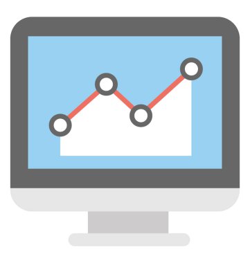  Web analiz vektör simgesi