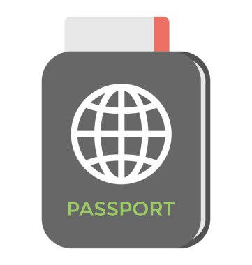  Pasaport vektör simgesi