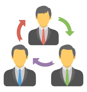  Ekip çalışması vektör simgesi