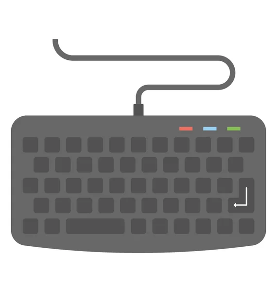 Ícone de vetor de teclado — Vetor de Stock