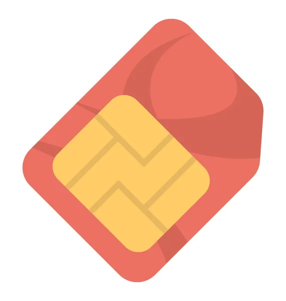 Sim tarjeta vector icono — Vector de stock