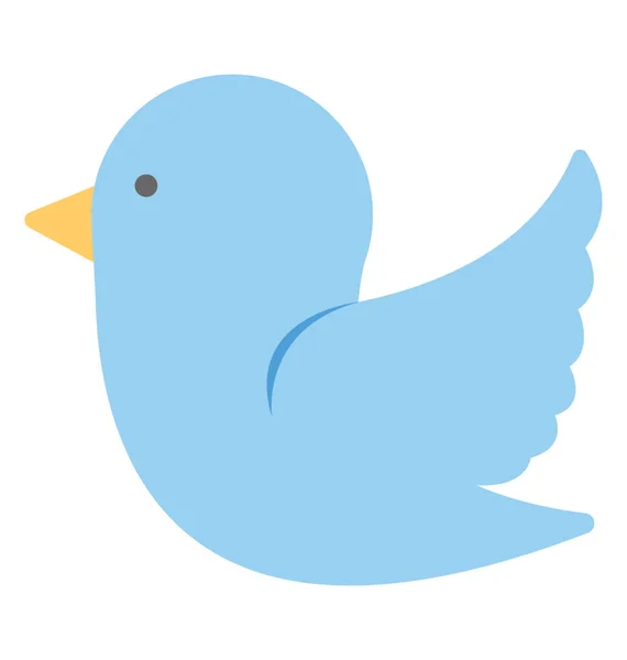 Tweet Ícone do vetor de pássaro — Vetor de Stock