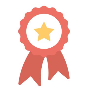  Yıldızlı rozet vektör simgesi