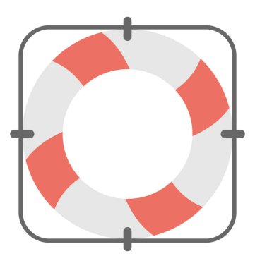  hayat halka vektör simgesi