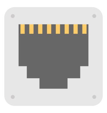  Ethernet Hub vektör simgesi