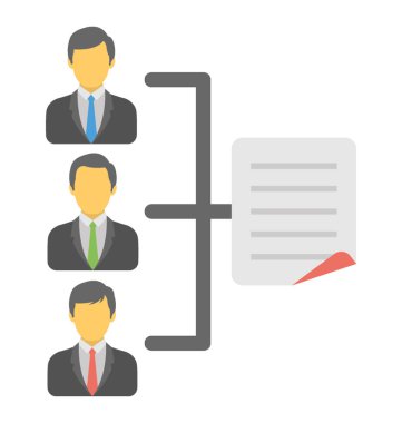  Güç noktası hiyerarşi vektör simgesi