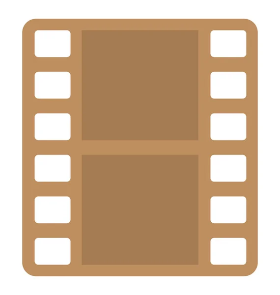 Carrete de película Vector icono — Archivo Imágenes Vectoriales