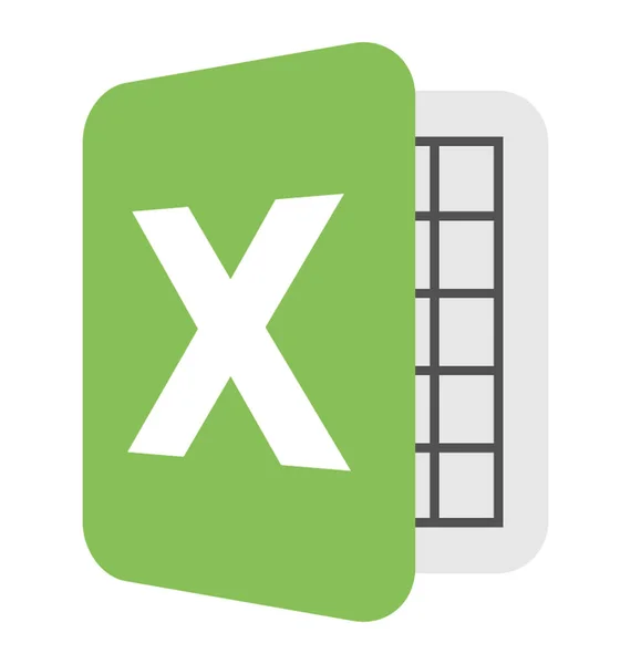 Sig.ra Excel icona vettoriale — Vettoriale Stock
