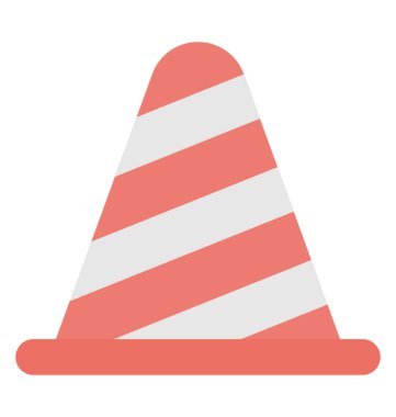  Trafik konisi vektör simgesi