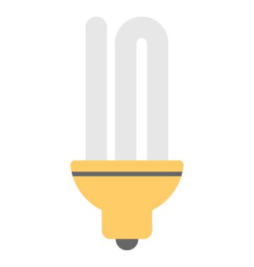  Floresan ampul vektör simgesi